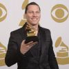 DJ Tiësto, gagant du titre du Meilleur album électronique pour "All Of Me" - 57e Grammy Awards au Staples Center de Los Angeles, le 8 février 2015.
