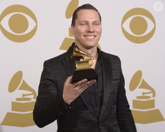 DJ Tiësto, gagant du titre du Meilleur album électronique pour "All Of Me" - 57e Grammy Awards au Staples Center de Los Angeles, le 8 février 2015.
