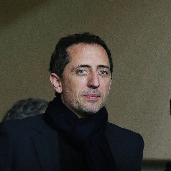 Gad Elmaleh - Match de football de la ligue 1 entre l'AS Monaco (1) et le PSG (1) à Monaco le 9 février 2014.