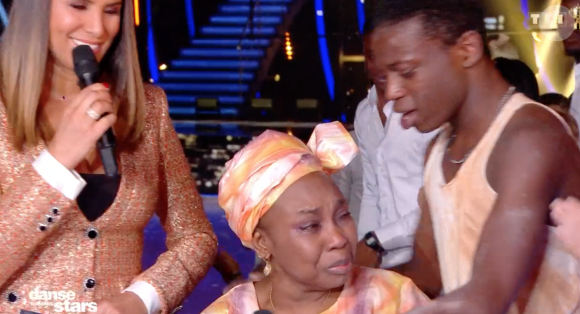 L'émotion d'Azzize Diabaté- Soirée de la love night pour le second prime de Danse avec les stars 2019- Samedi 28 septembre 2019.