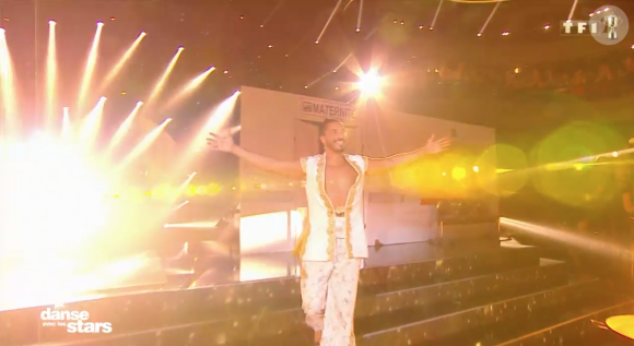 Prestation de Moundir pour son fils Ali sur une samba- Soirée de la love night pour le second prime de Danse avec les stars 2019- Samedi 28 septembre 2019.