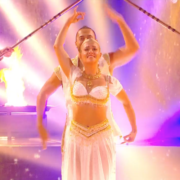 Prestation de Moundir pour son fils Ali sur une samba- Soirée de la love night pour le second prime de Danse avec les stars 2019- Samedi 28 septembre 2019.