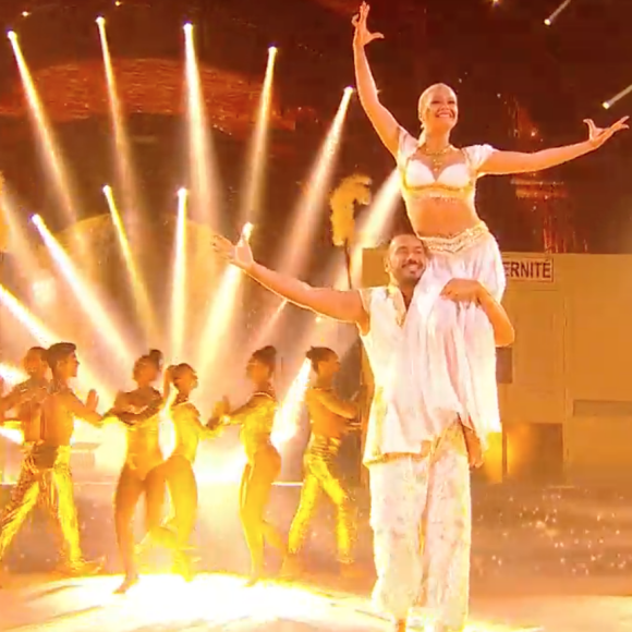 Prestation de Moundir pour son fils Ali sur une samba- Soirée de la love night pour le second prime de Danse avec les stars 2019- Samedi 28 septembre 2019.