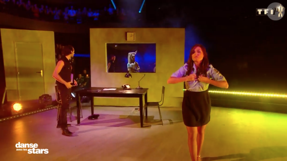 Elsa Esnoult sur Aya Nakamura- Soirée de la love night pour le second prime de Danse avec les stars 2019- Samedi 28 septembre 2019.