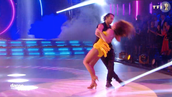 Elsa Esnoult sur Aya Nakamura- Soirée de la love night pour le second prime de Danse avec les stars 2019- Samedi 28 septembre 2019.