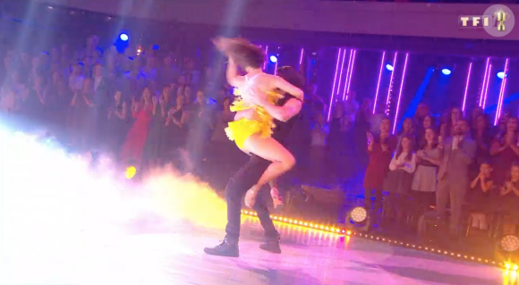 Elsa Esnoult sur Aya Nakamura- Soirée de la love night pour le second prime de Danse avec les stars 2019- Samedi 28 septembre 2019.