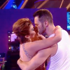 Liane Foly embrasse son partenaire- Soirée de la love night pour le second prime de Danse avec les stars 2019- Samedi 28 septembre 2019.