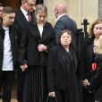 La famille et les proches - Obsèques de Charles Gérard en la cathédrale arménienne Saint-Jean-Baptiste de Paris. Le 26 septembre 2019