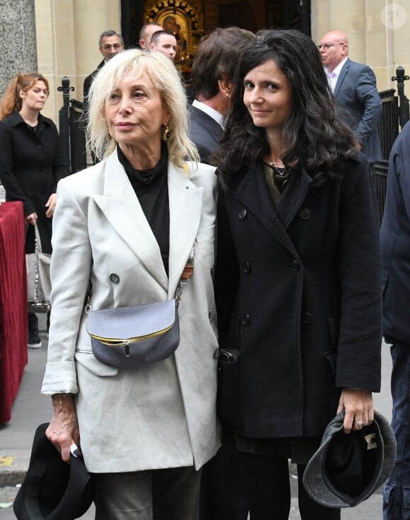 Salomé Lelouch - Obsèques de Charles Gérard en la cathédrale arménienne Saint-Jean-Baptiste de Paris. Le 26 septembre 2019