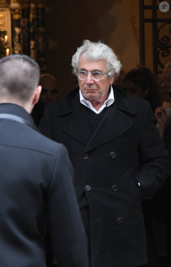 Michel Boujenah - Obsèques de Charles Gérard en la cathédrale arménienne Saint-Jean-Baptiste de Paris. Le 26 septembre 2019