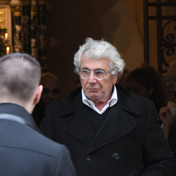 Michel Boujenah - Obsèques de Charles Gérard en la cathédrale arménienne Saint-Jean-Baptiste de Paris. Le 26 septembre 2019