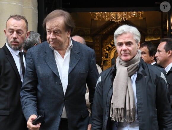 Daniel Lauclair et Cyril Viguier - Obsèques de Charles Gérard en la cathédrale arménienne Saint-Jean-Baptiste de Paris. Le 26 septembre 2019