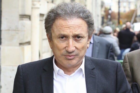 Michel Drucker - Obsèques de Charles Gérard en la cathédrale arménienne Saint-Jean-Baptiste de Paris. Le 26 septembre 2019. © Gwendoline Le Goff/Bestimage