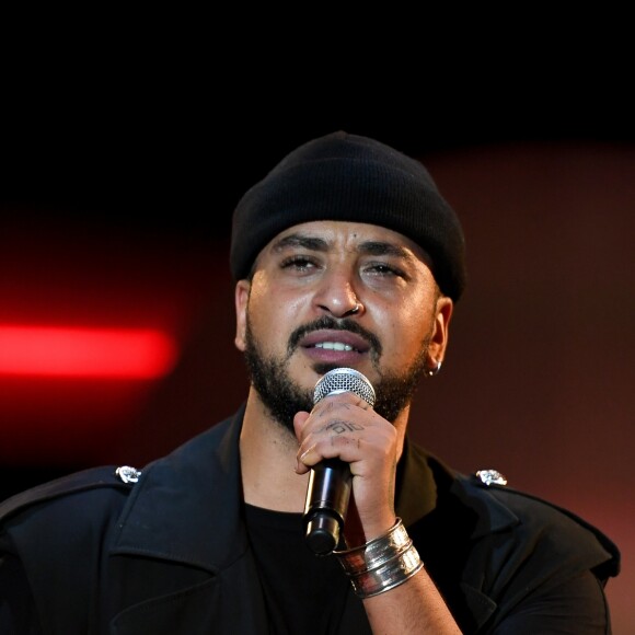 Slimane - Concert caritatif pour les enfants malades organisé par l'association "Enfant, star et match" dans la pinède à Juan les Pins le 11 juillet 2019. © Lionel Urman/Bestimage