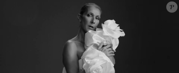 Céline Dion dans le clip en noir et blanc de sa nouvelle chanson "Imperfections". Septembre 2019.
