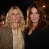 Sandrine Kiberlain et Carla Bruni arrivent aux Invalides pour assister au défilé "CELINE" collection prêt-à-porter printemps-été 2020 lors de la Fashion Week de Paris. Le 27 septembre 2019 © Veeren Ramsamy - Christophe Clovis / Bestimage