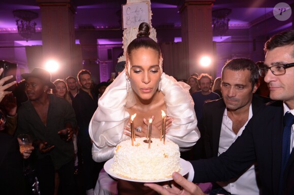 Le top model Cindy Bruna fête ses 25 ans au Lutetia "Pop Up" Club. La soirée a été organisée par Five Eyes Production. Paris, le 28 septembre 2019. © Rachid Bellak / Bestimage