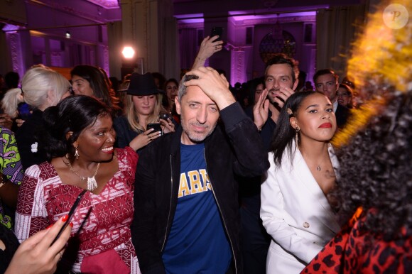 Gad Elmaleh assiste à la fête d'anniversaire de Cindy Bruna (25 ans) au Lutetia "Pop Up" Club. La soirée a été organisée par Five Eyes Production. Paris, le 28 septembre 2019. © Rachid Bellak / Bestimage
