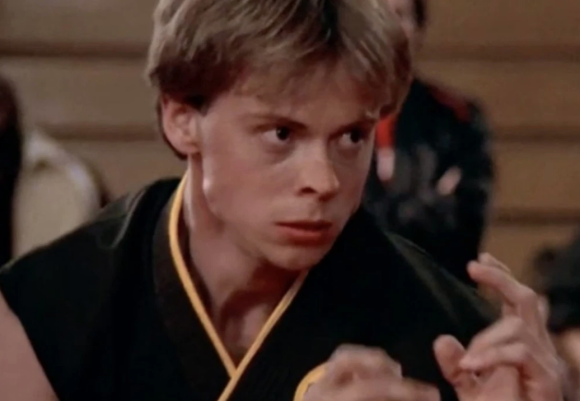 Rob Garrison joue Tommy dans le film "Karaté Kid", 1984.