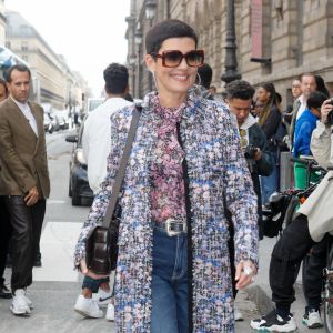 Cristina Córdula arrive au Musée des Arts Décoratifs pour assister au défilé Giambattista Valli Collection Prêt-à-Porter Printemps/Eté 2020 lors de la Fashion Week de Paris. Le 30 septembre 2019 © Christophe Clovis / Veeren / Bestimage