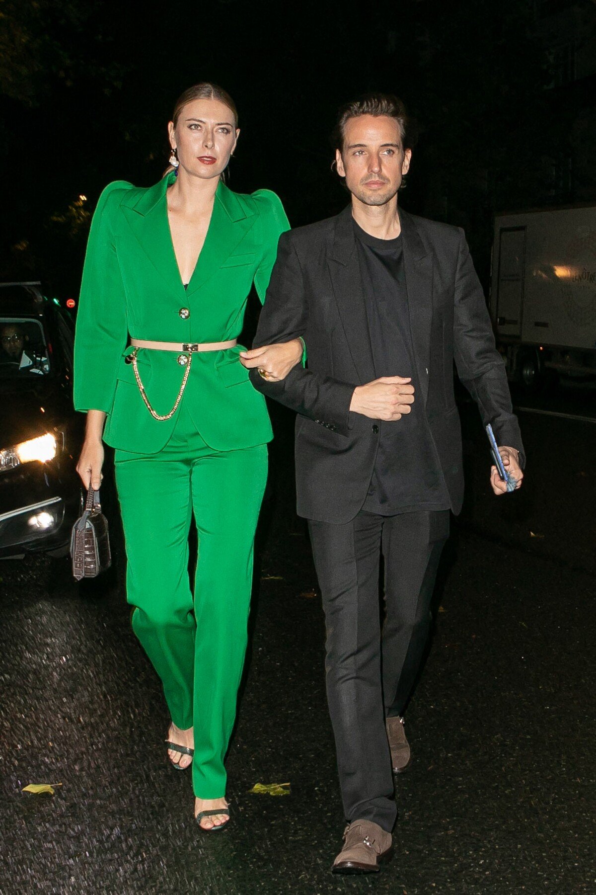 Photo : Maria Sharapova et Alexander Gilkes au défilé Givenchy