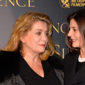 Catherine Deneuve et sa fille Chiara Mastroianni à l'avant-première de "Silence" au musée Guimet à Paris, le 12 Janvier 2017. © Guirec Coadic/Bestimage