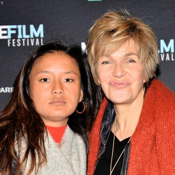 Véronique Jannot et sa fille Migmar - Projection de la sélection officielle et remise des prix lors du Mobile Film Festival au cinéma MK2 Bibliothèque à Paris, le 13 mars 2018. © Veeren/Bestimage