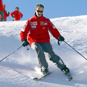 Michael Schumacher à Madonna di Campiglio, le 11 janvier 2005