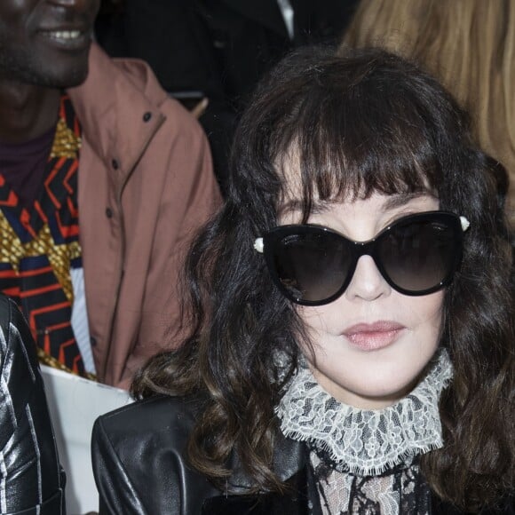 Isabelle Adjani - Front row du défilé de mode "Chanel", collection PAP printemps-été 2020 au Grand Palais à Paris. Le 1er octobre 2019. © Olivier Borde / Bestimage