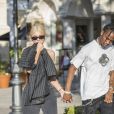 Kylie Jenner et son compagnon Travis Scott sont allés faire du shopping à la bijouterie Polacheck à Calabasas, le 13 août 2018