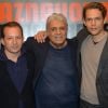 Mischa Aznavour, Enrico Macias et Nicolas Aznavour - Avant-première du film "Le Regard de Charles" à Paris le 23 septembre 2019. © Veeren/Bestimage
