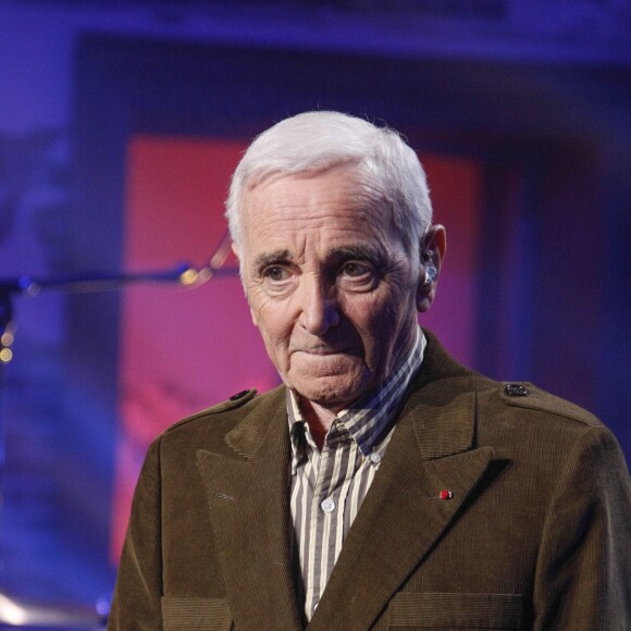 Exclusif - Charles Aznavour - Enregistrement de l'émission "Du côté de Chez Dave" Spéciale Charles Aznavour, qui sera diffusée le 10 mai 2015