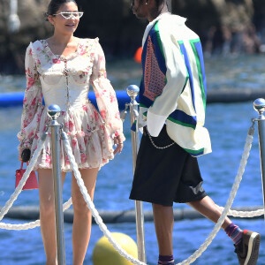 Kylie Jenner, Travis Scott - Le clan Jenner arrive à l'Hôtel du Cap-Eden-Roc pour un déjeuner en famille au Cap d'Antibes le 14 août 2019.