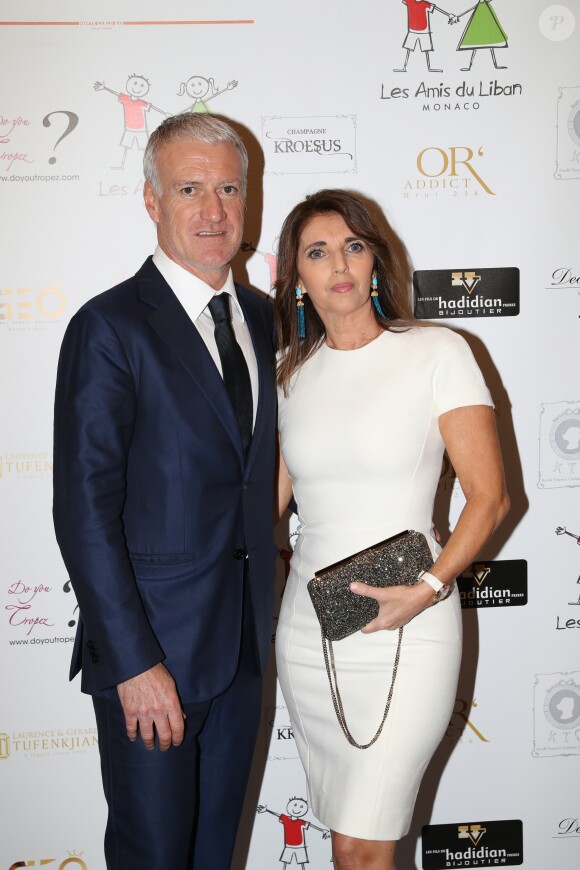 Exclusif - Didier Deschamps et sa femme Claude - Soirée de fin d'année de l'association monégasque "Les Enfants du Liban" dont il est le parrain au Bay Hotel à Monaco le 19 décembre 2018. © Jean-Charles Vinaj/PRM/Bestimage