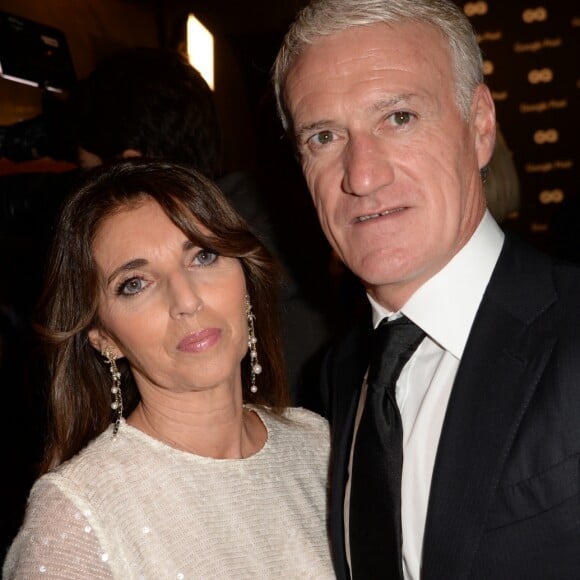 Semi-Exclusif - Didier Deschamps (Manager de la décennie) et sa femme Claude - Cocktail pour la remise des GQ Awards "Les Hommes de l'Année 2018" au Centre Pompidou à Paris, le 26 novembre 2018. © Veeren/Bestimage