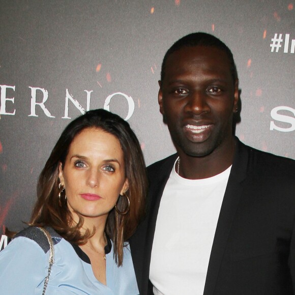 Hélène Sy et son mari Omar Sy à la première de Inferno au théâtre DGA à Los Angeles, le 25 octobre 2016