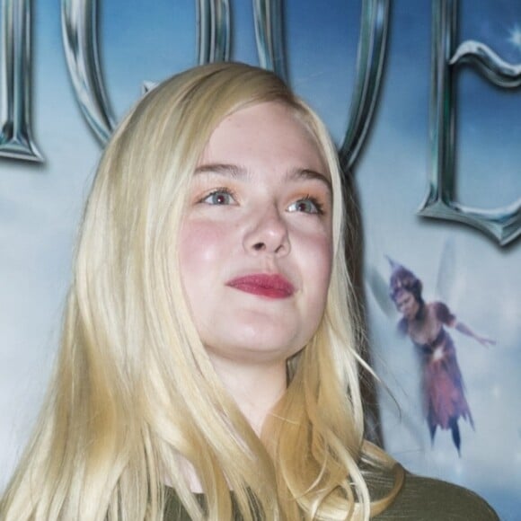 Elle Fanning lors du photocall pour le film "Maléfique" à l'hôtel Bristol, à Paris, le 6 mai 2014. Elle Fanning joue la princesse Aurore.