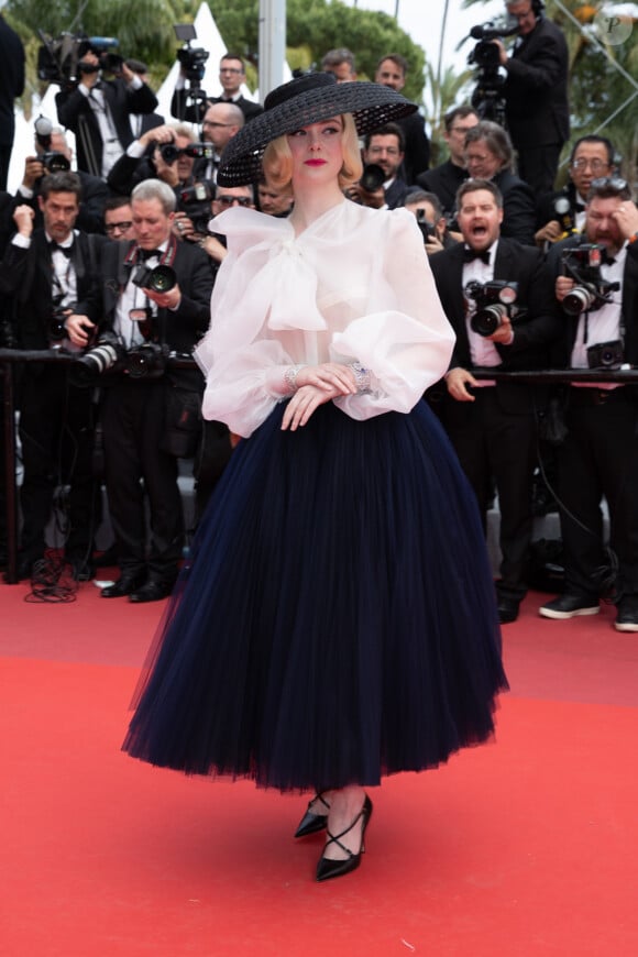 Elle Fanning (Habillée en Dior) - Montée des marches du film "Once upon a time... in Hollywood" lors du 72ème Festival International du Film de Cannes. Le 21 mai 2019 © Borde / Bestimage