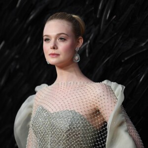 Elle Fanning - Première du film "Maléfique : Le Pouvoir du mal" à l'Imax Odeon de Londres le 9 octobre 2019.