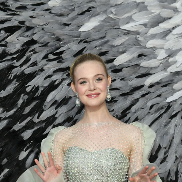 Elle Fanning - Première du film "Maléfique : Le Pouvoir du mal" à l'Imax Odeon de Londres le 9 octobre 2019.