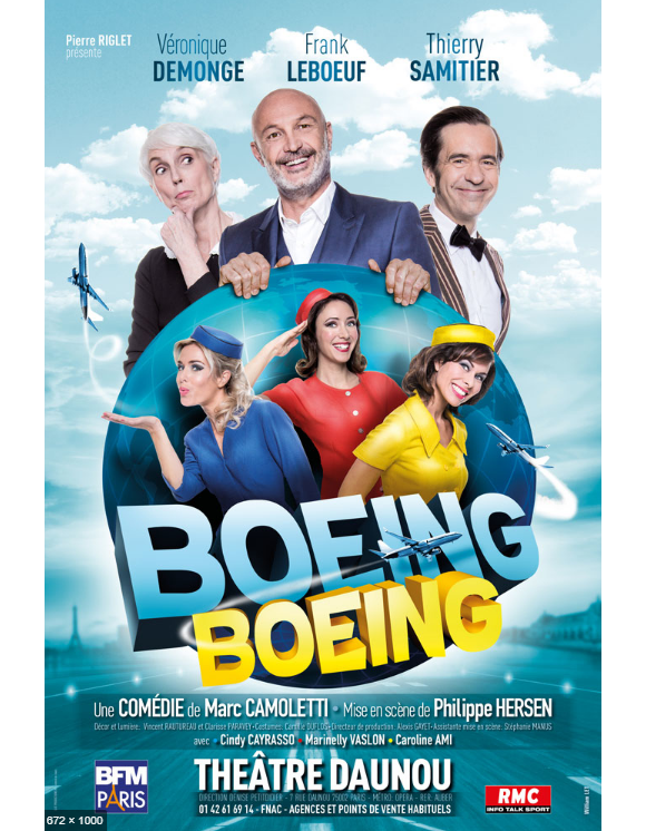Affiche de la pièce "Boeing Boeing"