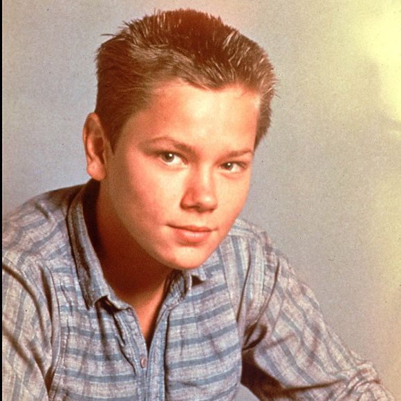 Archives- River Phoenix au tournage du film "Stand by me", en 1986.