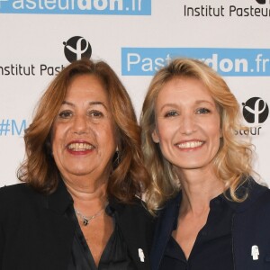 Anne Barrère et Alexandra Lamy, marraine du Pasteurdon 2019 - People lors du lancement de la 13e édition du Pasteurdon à l'Institut Pasteur à Paris. Le 9 octobre 2019 © Coadic Guirec/Bestimage