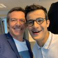 Jean-Luc Reichmann et Paul des "12 Coups de midi" complices en coulisses, le 26 juin 2019, sur Instagram