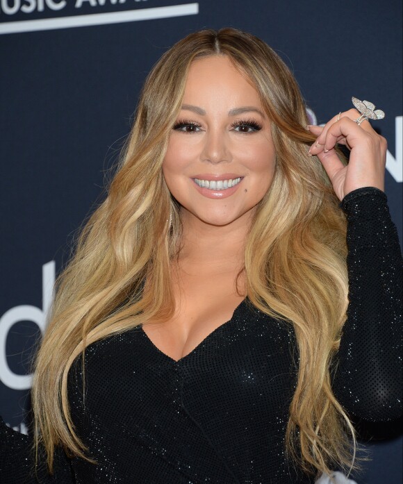 Mariah Carey dans la press room des "2019 Billboards Music Awards" au MGM Grand Garden Arena à Las Vegas, le 1er mai 2019.