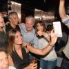 Didier Deschamps fête sa victoire avec sa femme Claude, Nagui et sa femme Mélanie Page et des amis à la Gioia et au VIP Room à Saint-Tropez, le 21 juillet 2018. © Rachid Bellak/Bestimage