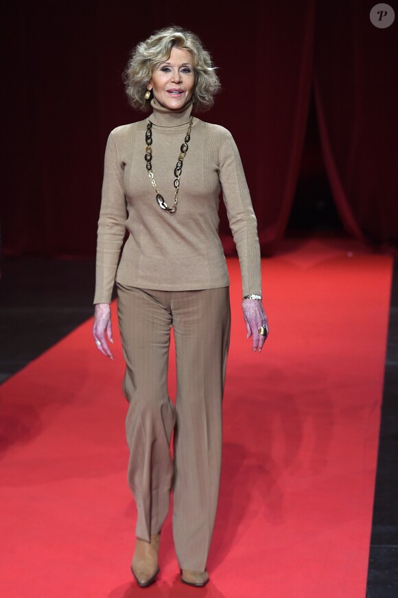 Jane Fonda - Cérémonie de clôture du 10ème Festival Lumière à la Halle Tony Garnier à Lyon le 21 octobre 2018. © Giancarlo Gorassini/Bestimage
