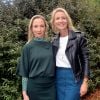 Audrey Lamy et sa soeur Alexandra Lamy - People au défilé Lacoste Collection Prêt-à-Porter Printemps/Eté 2020 lors de la Fashion Week de Paris, le 1er octobre 2019. © Veeren Ramsamy-Christophe Clovis/Bestimage