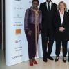 Exclusif - Nice Nailantei Leng'ete, Sylvère-Henry Cissé, Brigitte Henriques, Diara Ndiaye et Laura Georges assistent à la soirée de gala de l'AMREF "Les femmes au coeur de la santé en Afrique" au Pavillon Cambon Capucines à Paris, le 15 octobre 2019.