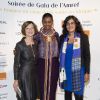 Exclusif - Mireille Faugère, Nice Nailantei Leng'ete et Myriam El Khomri assistent à la soirée de gala de l'AMREF "Les femmes au coeur de la santé en Afrique" au Pavillon Cambon Capucines à Paris, le 15 octobre 2019.
